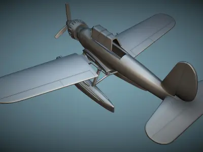 Arado Ar-196 - 3D Printable Model 3D print model