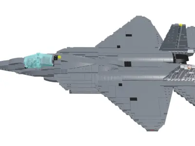 MocBricks3D - F-22 Raptor 3D print model