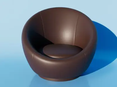 Premium Swivel Chair Free 3D model