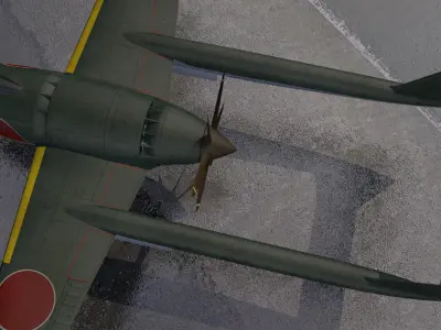 Mitsubishi J4M1 Senden - aka Luke 3D model