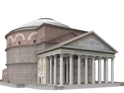 Pantheon in Rome Italy 3D model