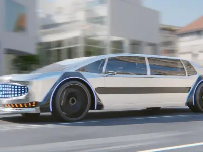 Generic Concept car Free low-poly 3D model