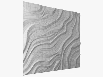 wave wall 4 3D model