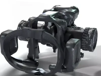 Tactical Night Vision Goggle Rig 3D model
