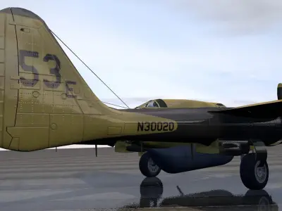 Northrop P-61 Fire Bomber 3D model