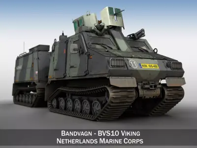 BVS10 Viking - Netherlands Marine Corps 3D model