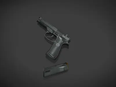 Weapon pack 001 Free low-poly 3D model