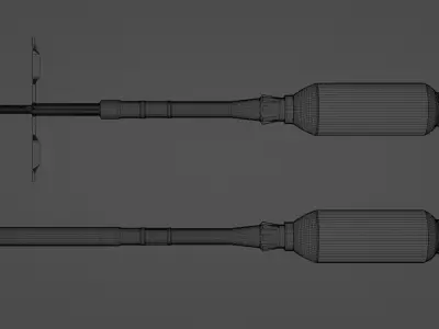 Ultimate RPG 7 Pack With Rockets Low-poly 3D model