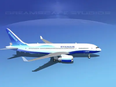 Boeing 787-8 Ryanair 3D model