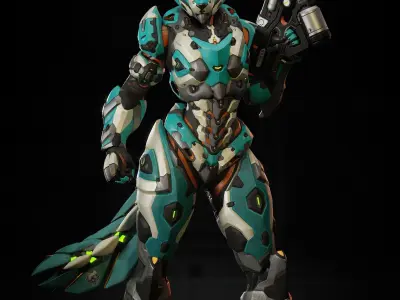 Liv - SpecOps Wolf Low-poly 3D model