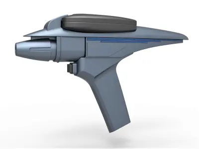 Phaser Type II from Star Trek III The Search for Spock 1984 3D model