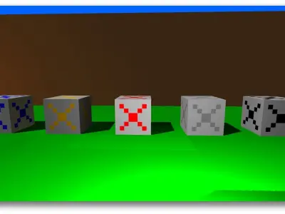 Simple Minecraft Free Pack 1 Free low-poly 3D model