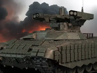 Tank Terminator BMPT 72 War 3D model