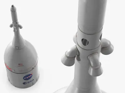 NASA Orion Crew Capsule with Service Module Simplified 3D model purchase