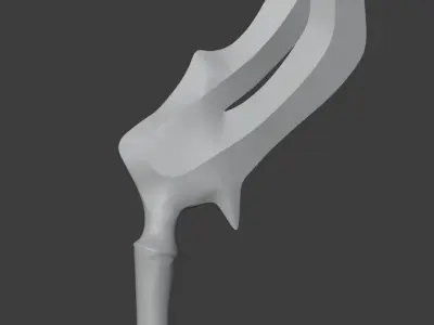 Noob Saibot sickle from Mortal Kombat 11 - Serrated sting 3D print model