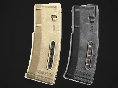 Magpul Emag 30 Magazine Low-poly 3D model
