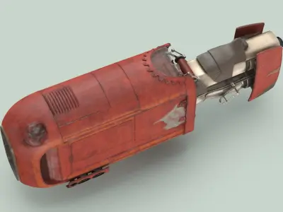Rey's Speeder Bike (force awakens) 3D model