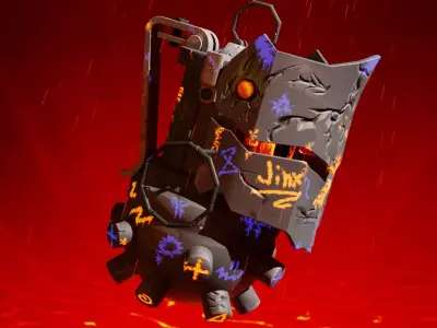 Jinx grenade Low-poly 3D model