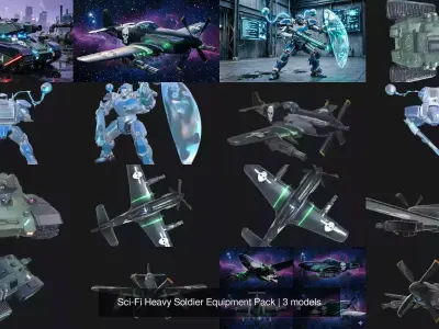 Sci-Fi Heavy Soldier Equipment Pack