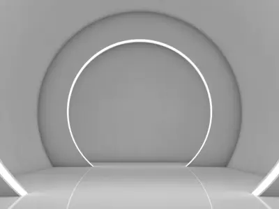 Sci Fi Tunnel 3D model 65