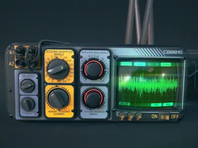 FrequencyForge Console Low-poly 3D model