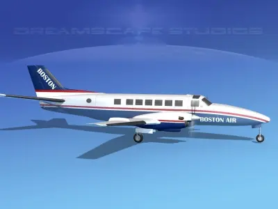 Beechcraft B99 Boston Express 3D model