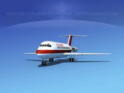 Douglas DC-9-15 Allegheny 2 3D model