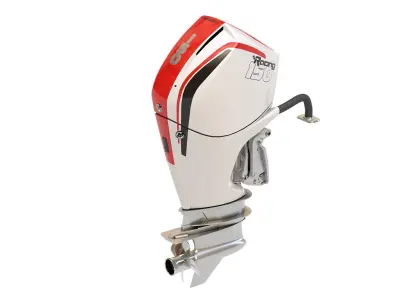 Outboard Motor 150 HP 3D model