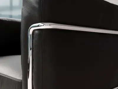  Replica Le Corbusier Grand Confort Armchair Model, Black 