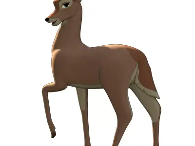 Faline Doe Low-poly 3D model