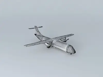 CanaryFly Airlines ATR42 Free 3D model