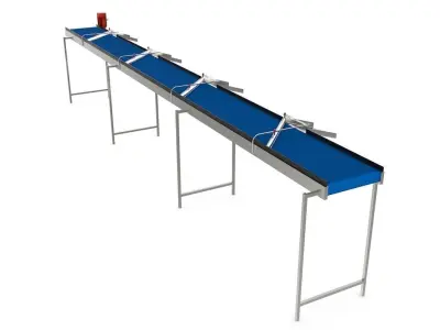 Volume Sorting Conveyor Low-poly 3D model