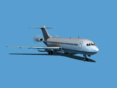 Boeing 7X7-2 Jet Fan V209 3D model