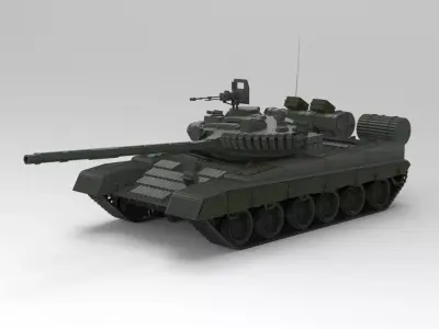 T-80 Tank 3D model purchase