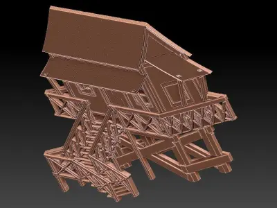 COTTAGE HOUSE Free 3D model