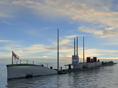 HMS K4 Texture Low-poly 3D model