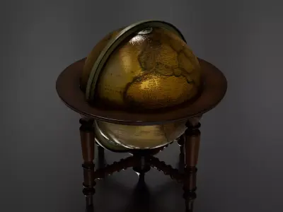 Antique Globe 2 3D print model