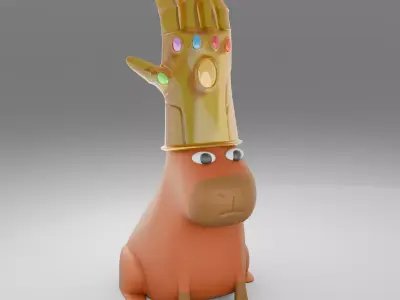 Capithanos Low-poly 3D model