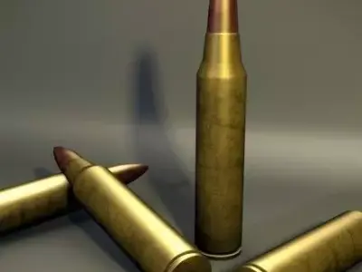 Bullet three bullets Free 3D model