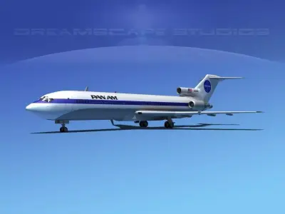 Boeing 727-200 Pan Am 1 3D model