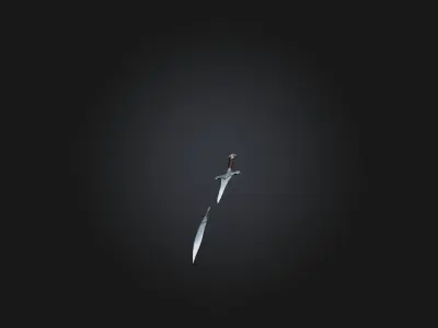 Dual Daggers Low-poly 3D model