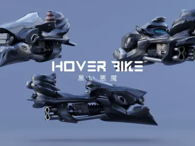 HOVER BIKE - ANUBIS Low-poly 3D model