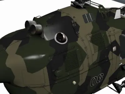 MBB BO-105M 3D model