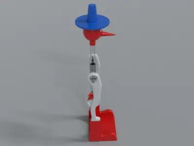 laos Drinking Bird Low-poly 3D model