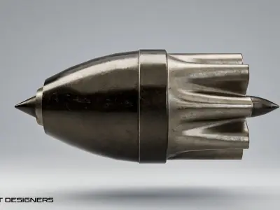 Jet Exhaust Low-poly 3D model