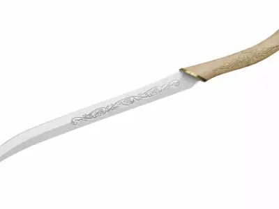 Sword 3 Low-poly 3D model