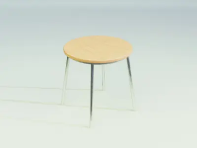 cafe chair Free low-poly 3D model