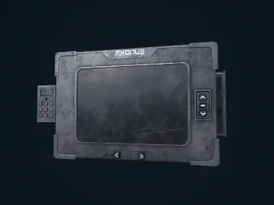 Sci-Fi Monitor Low-poly 3D model buy