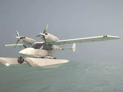 Accord-201 Floatsplane Default Livery Low-poly 3D model