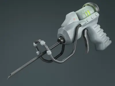 Syringe Low-poly 3D model